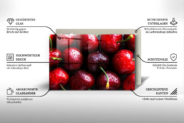 Tűzhelyvédő Közeli kép a cseresznye