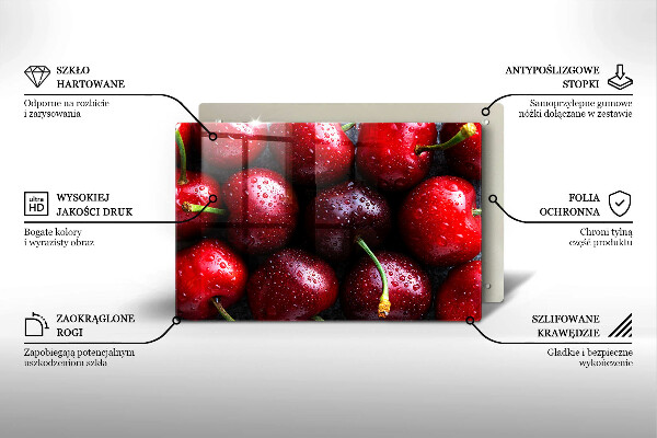 Tűzhelyvédő Közeli kép a cseresznye