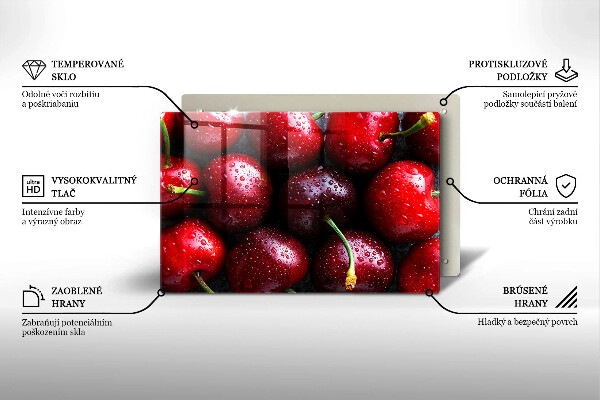 Tűzhelyvédő Közeli kép a cseresznye