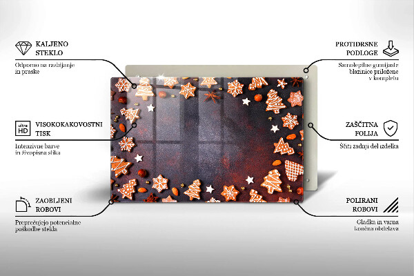 Tűzhelyvédő Mézeskalács karácsony