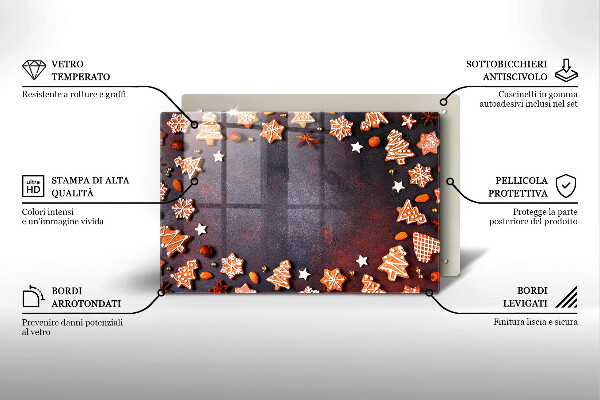 Tűzhelyvédő Mézeskalács karácsony