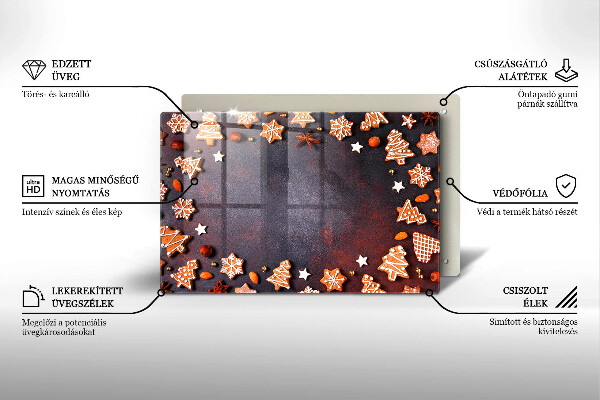 Tűzhelyvédő Mézeskalács karácsony