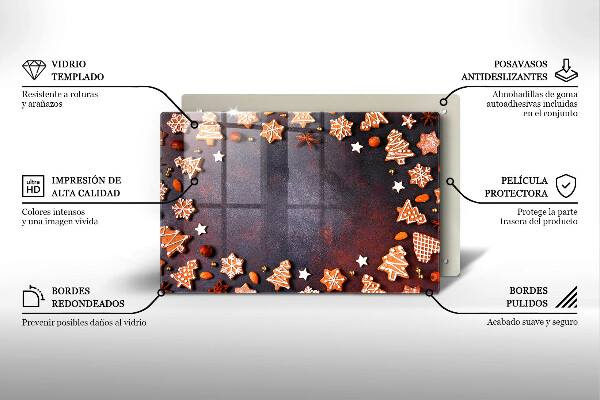 Tűzhelyvédő Mézeskalács karácsony