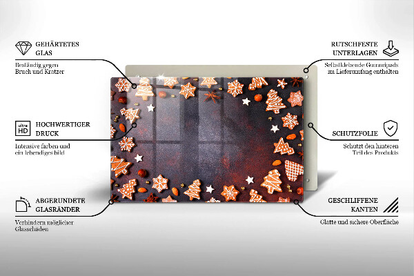 Tűzhelyvédő Mézeskalács karácsony