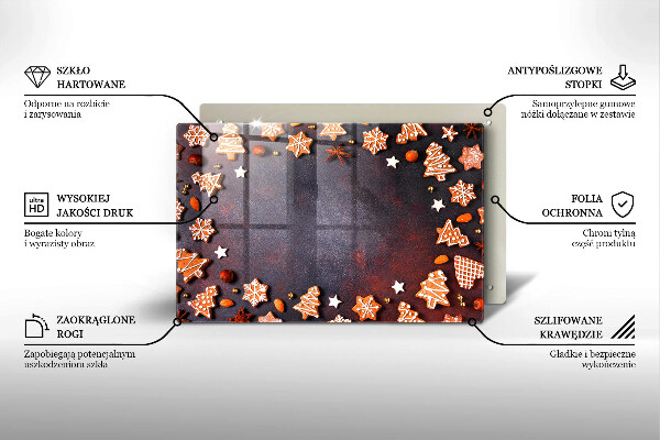 Tűzhelyvédő Mézeskalács karácsony