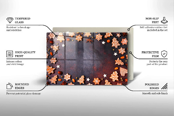 Tűzhelyvédő Mézeskalács karácsony