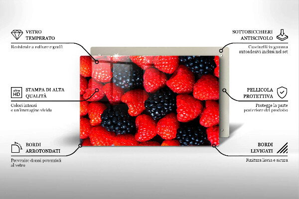 Tűzhelyvédő Málna és szeder