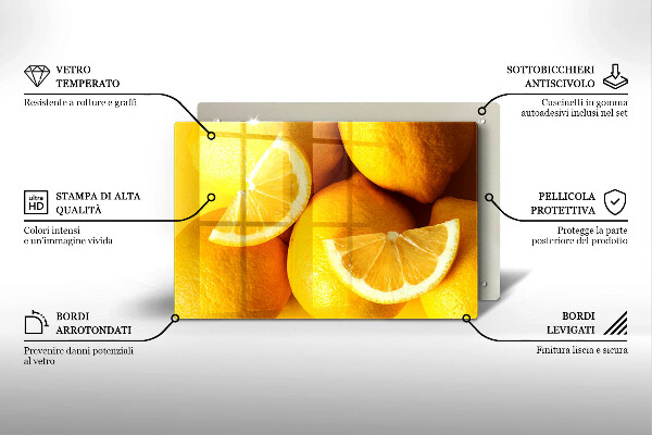 Tűzhelyvédő Lédús citromok