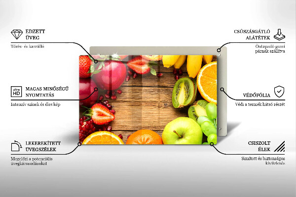 Tűzhelyvédő Friss gyümölcs
