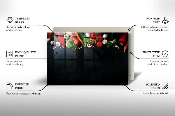 Tűzhelyvédő Színes zöldségek