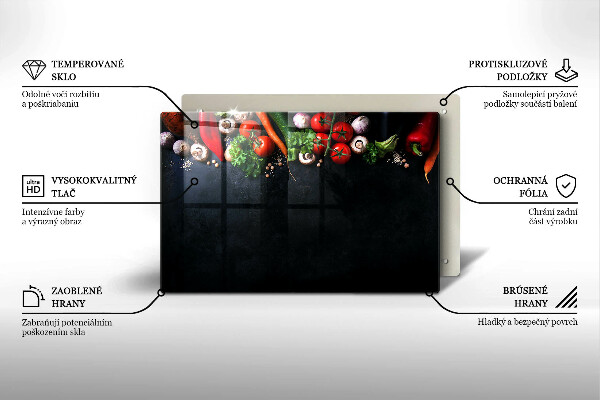 Tűzhelyvédő Színes zöldségek