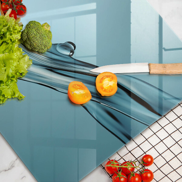 Tűzhelyvédő Víz kék alapon