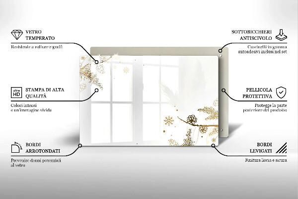 Tűzhelyvédő Téli díszek