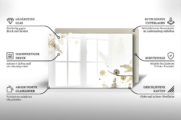 Tűzhelyvédő Téli díszek