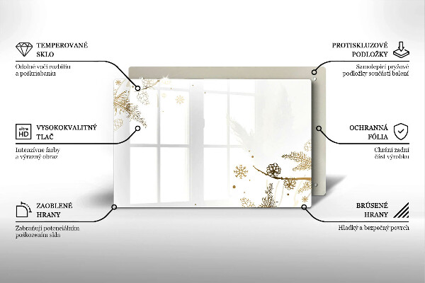 Tűzhelyvédő Téli díszek