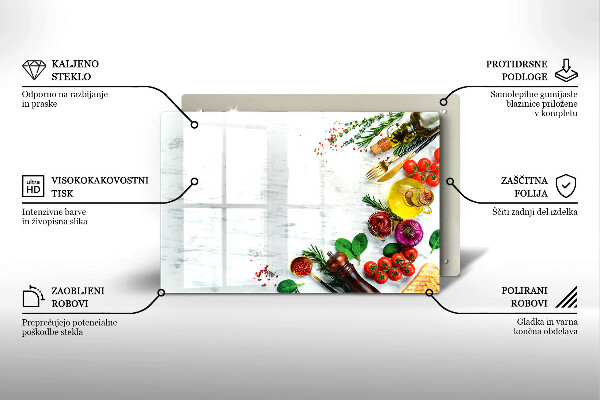 Tűzhelyvédő Zöldségek és fűszerek