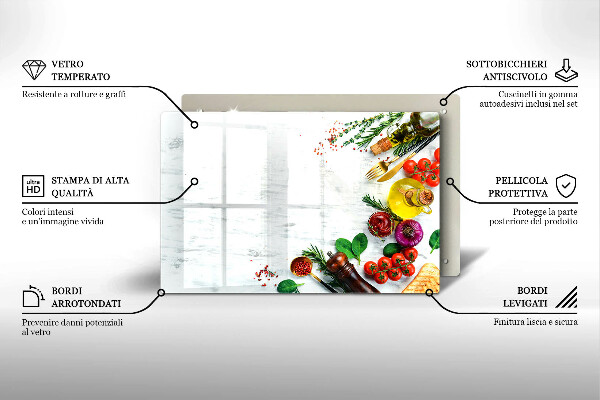 Tűzhelyvédő Zöldségek és fűszerek