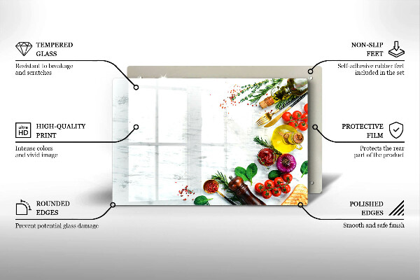 Tűzhelyvédő Zöldségek és fűszerek