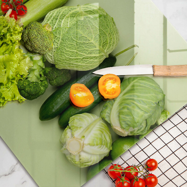 Tűzhelyvédő Zöld gyümölcsök és zöldségek