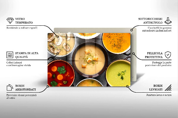 Tűzhelyvédő Színes levesek
