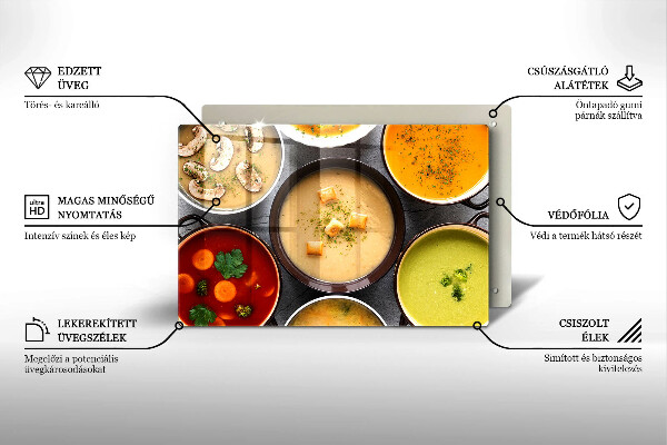 Tűzhelyvédő Színes levesek