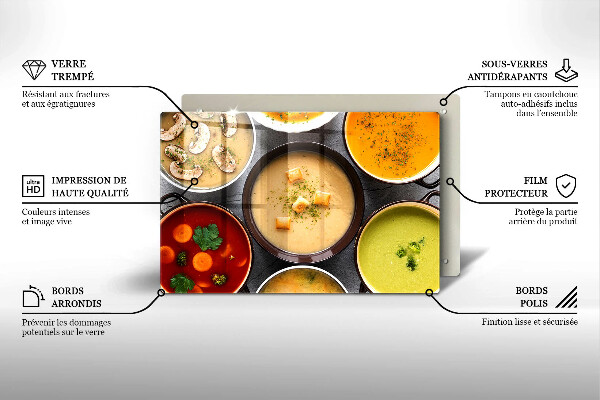 Tűzhelyvédő Színes levesek