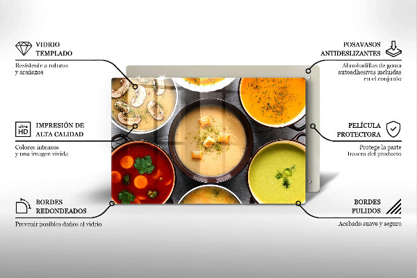 Tűzhelyvédő Színes levesek