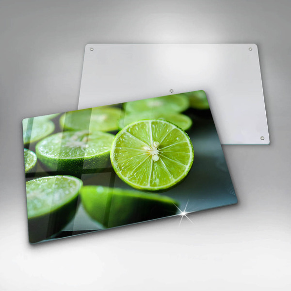 Tűzhelyvédő üveglap Lime citrus