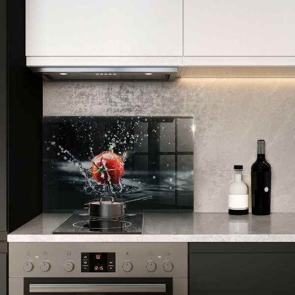 Tűzhelyvédő üveglap Paradicsom vízben