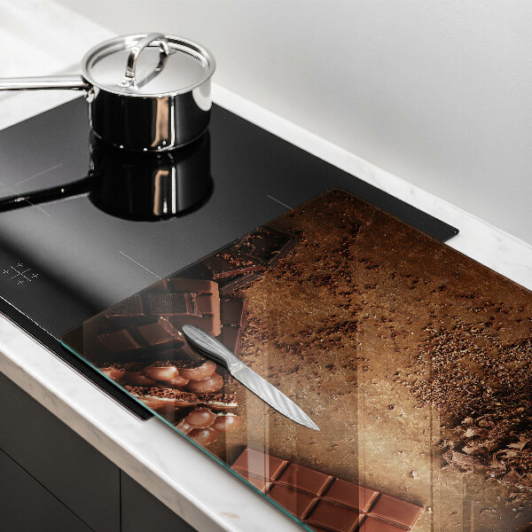 Tűzhelyvédő üveglap Csokoládé édességek