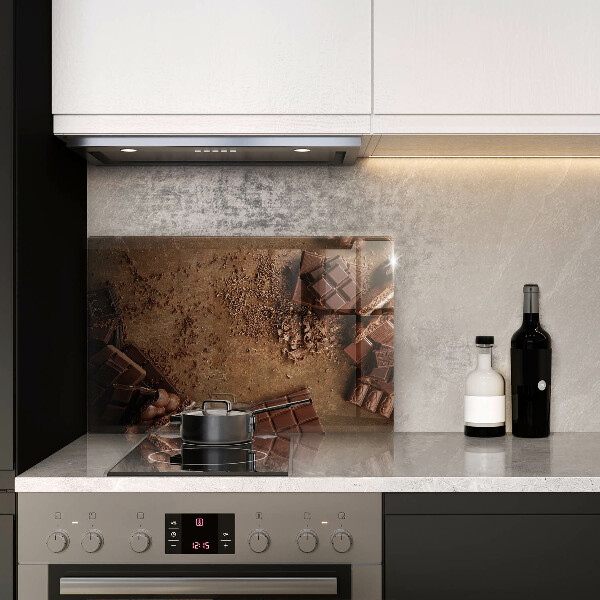 Tűzhelyvédő üveglap Csokoládé édességek