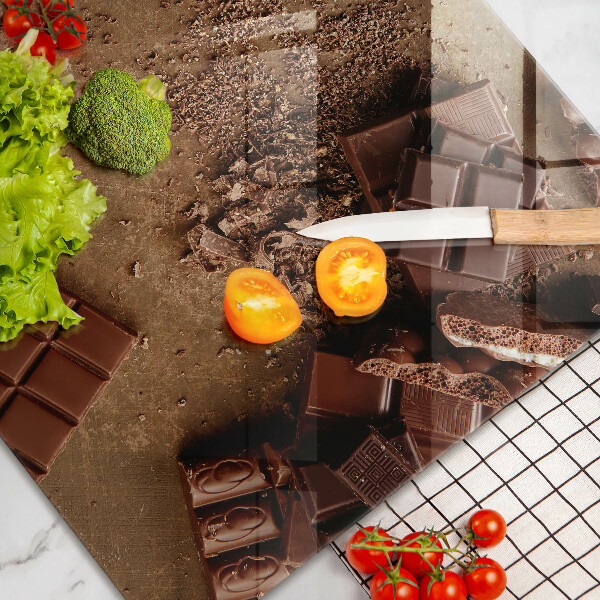 Tűzhelyvédő üveglap Csokoládé édességek