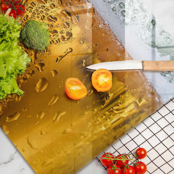 Tűzhelyvédő üveglap Nedves pohár sör