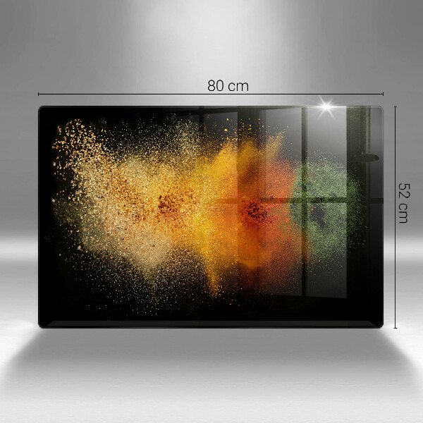 Tűzhelyvédő üveglap Színes fűszerek