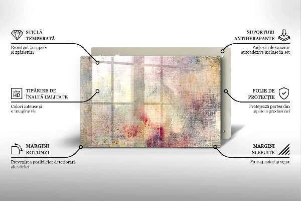 Főzőlap védő üveglap Festék textúra háttér