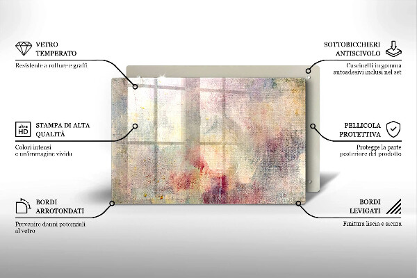 Főzőlap védő üveglap Festék textúra háttér