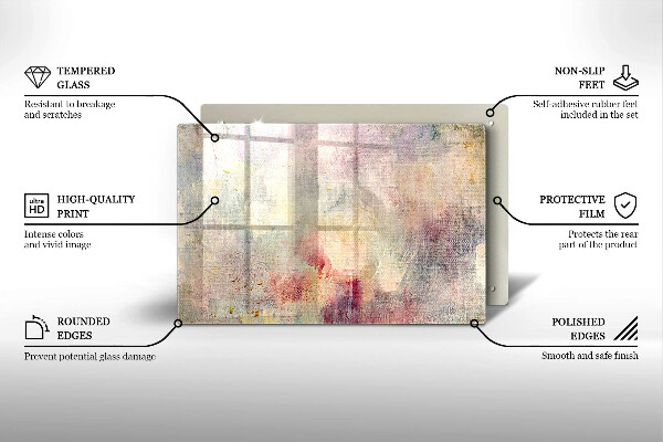 Főzőlap védő üveglap Festék textúra háttér