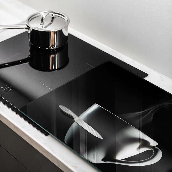 Tűzhelyvédő üveglap Egy csésze tea