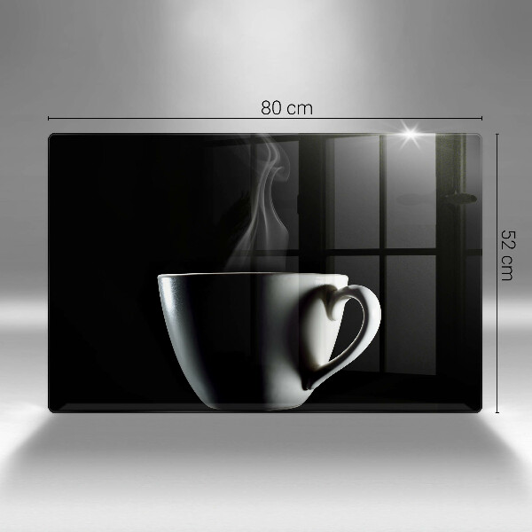 Tűzhelyvédő üveglap Egy csésze tea