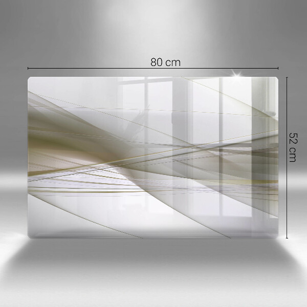 Tűzhelyvédő üveglap Absztrakt vonalak tervezése