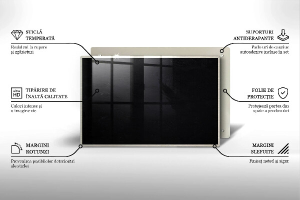 Tűzhelyvédő üveglap Palatábla