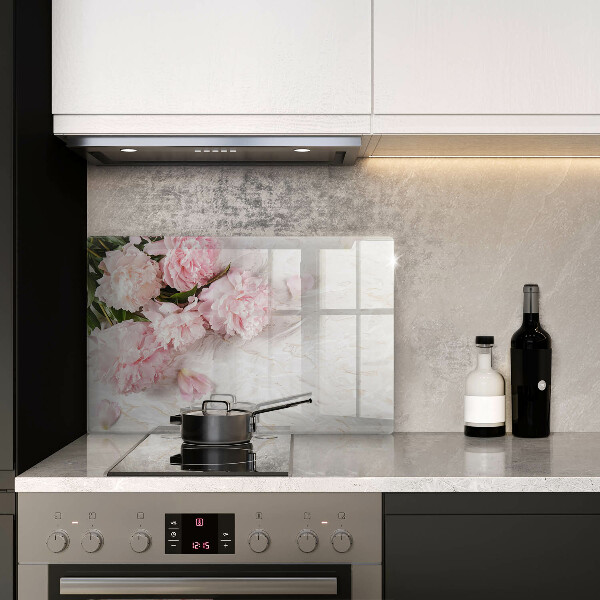 Főzőlap védő üveglap Finom rózsa virágok