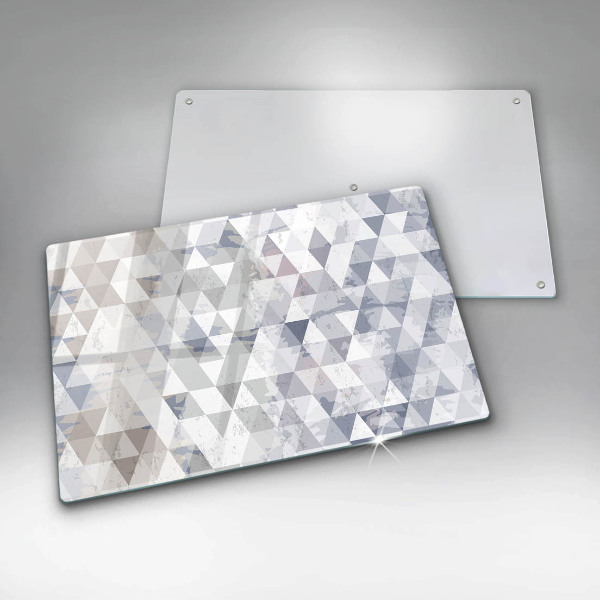 Főzőlap védő üveglap Háromszög minta