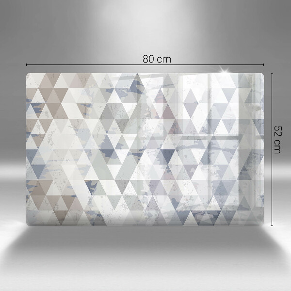 Főzőlap védő üveglap Háromszög minta