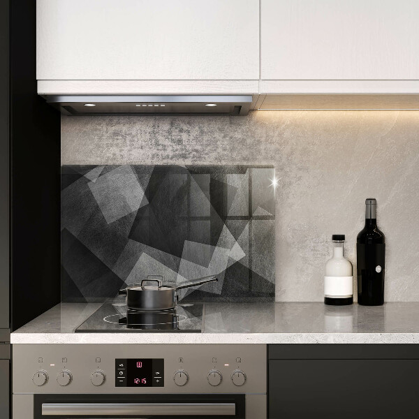 Tűzhelyvédő üveglap Geometriai absztrakció