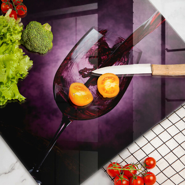 Főzőlap védő üveglap Egy pohár bor