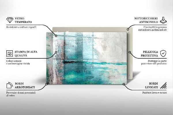 Főzőlap védő üveglap Festék absztrakciós háttér