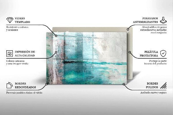 Főzőlap védő üveglap Festék absztrakciós háttér