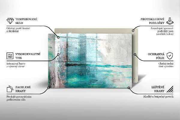 Főzőlap védő üveglap Festék absztrakciós háttér