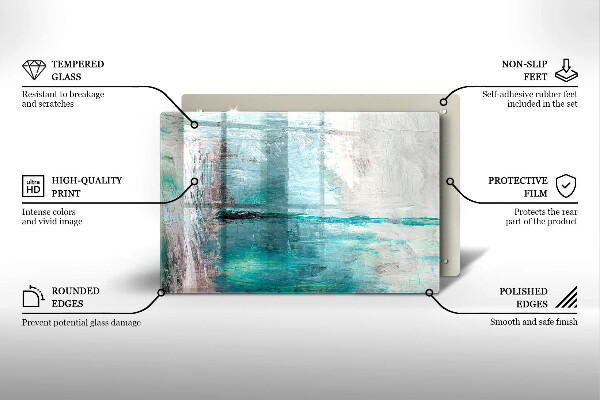 Főzőlap védő üveglap Festék absztrakciós háttér